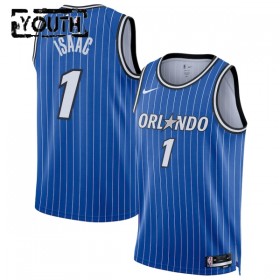 NBA Børn Trøje Orlando Magic Jonathan Isaac 2025-26 Nike Icon Edition Blå Swingman